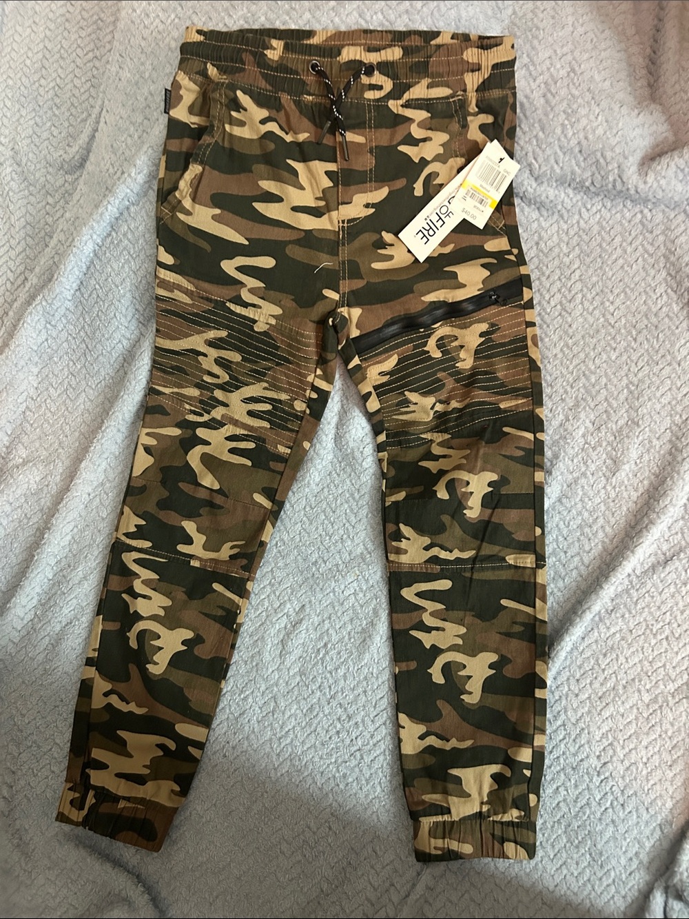 Ring of Fire Boys Camo Joggers in Green, Brown, and Tan